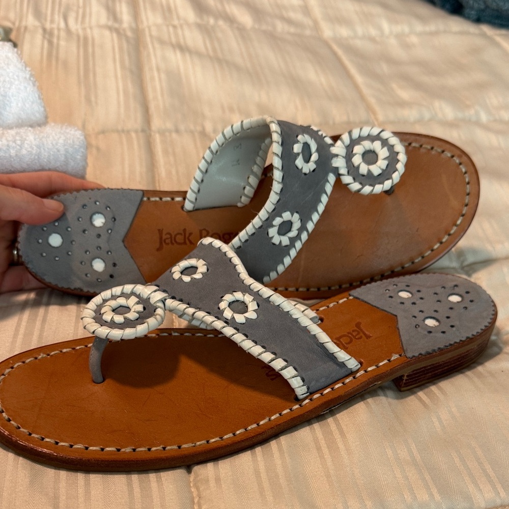 Jack Rogers Gray and Tan Sandals - Picture 6 of 6